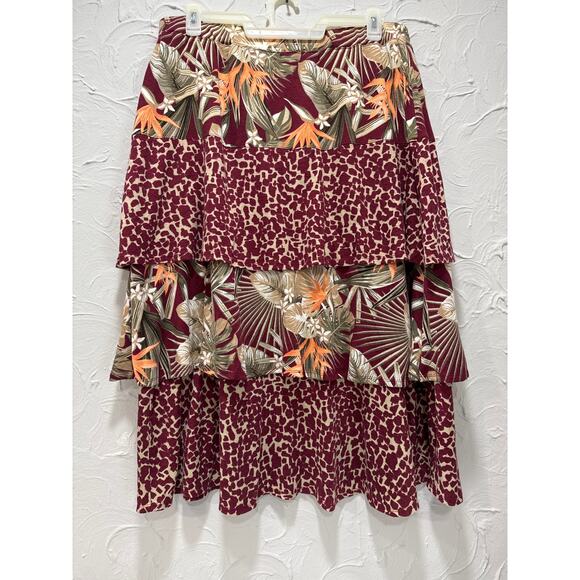 Floral Skirt with Lining - Women's Size 10/20WP - Picture 1 of 6